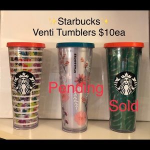 Starbucks Venti Tumblers